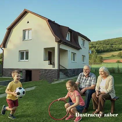 Dvojgeneračný, podpivničený dom, s veľkým pozemkom