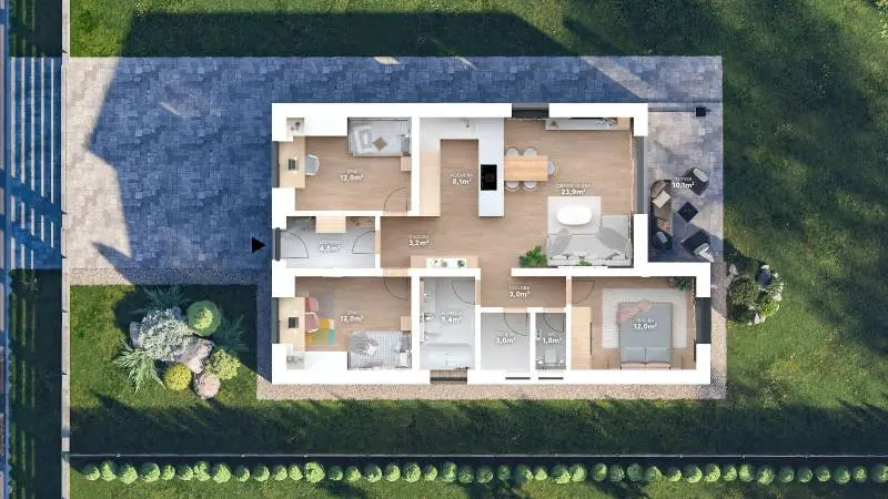 Realitykolesár predáva projekt, „zelené Mokrance“ Košice okolie – foto 17